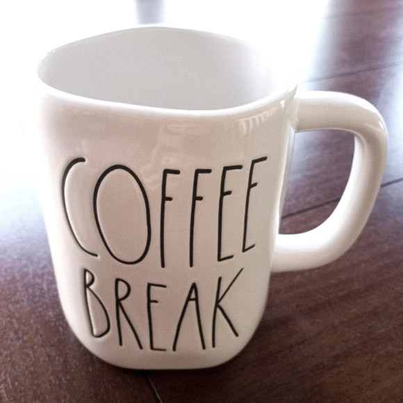 Rae Dunn COFFEE BREAK mug.
